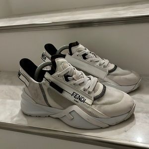 lightly worn fendi flow sneakers